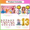 thumbnail image 2 of Ms Rachel Party Supplies Decor 13th Kit Balloons Birthday Cake Topper Banner Backdrop Decorations, 2 of 6