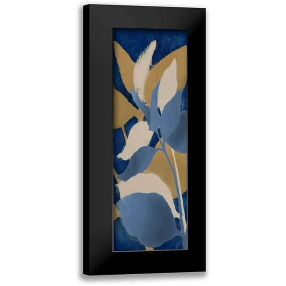 Loreth, Lanie 7x14 Black Modern Framed Museum Art Print Titled - Sur Indigo II