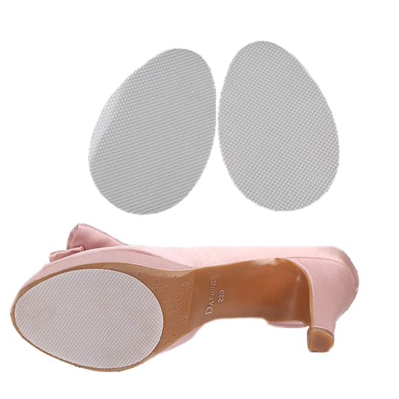 Ewanda store 5 Pairs Anti Slip Non Skid Shoe Pads Shoes Grip Rubber Adhesive Sole Protector Grips Nonslip Cushion Stickers(Clear Rhombus Shape)