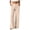 Beige^v0i, variant on QGJZVUNL Button High Waist Trousers for Womens Striped Wide Leg Pants with Pockets Size XL