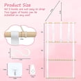 thumbnail image 2 of Soporte para moños para niñas, organizador de moños para el cabello, colgador para moños de niñas, organizador de moños para la cabeza, accesorios adecuados para pared, habitación, puerta o armario, 2 of 7