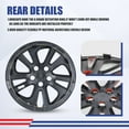 thumbnail image 5 of 4Pcs 15inch Wheel Rim Cover Hubcaps Compatible with Toyota Prius/Prime 2016-2022 & Corolla Hybrid 2020-2024,Snap on Hub Cap,Black Lacquer & Red Lacquer, 5 of 8