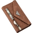 thumbnail image 4 of Crossbody Wallet Case for Samsung Galaxy S20 Ultra 5G for Women, Zipper Purse Handbag Neck Strap Lanyard Cover with 9 Card Holder Case for Samsung Galaxy S20 Ultra 5G XK Brown, 4 of 18