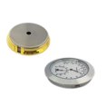 thumbnail image 2 of Thermomètre Rond Hygromètre Humidité Température Mètre pour Soin des Instruments de Violon Guitare (2 Pcs, Or), 2 of 4