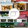 thumbnail image 6 of Garvee Concession Window for Food Truck 48x36 Inch, Aluminum Alloy Food Truck Window with Door Handle, Concession Awning Door Up to 85 Degrees, for BBQ Trailer, Mobile Catering, Glass Not Included, 6 of 6