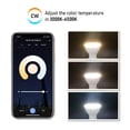 thumbnail image 4 of Tuya-bombilla inteligente Rgb regulable, Gu10, C37, A60, T37, E14, E27, B22, Wifi, lámpara mágica Led, ca 110V, 85V-265V, funciona con Alexa y Google Home, 4 of 4