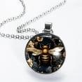 thumbnail image 2 of Honeybee Glass Design Circular Pendant Necklace, 2 of 5