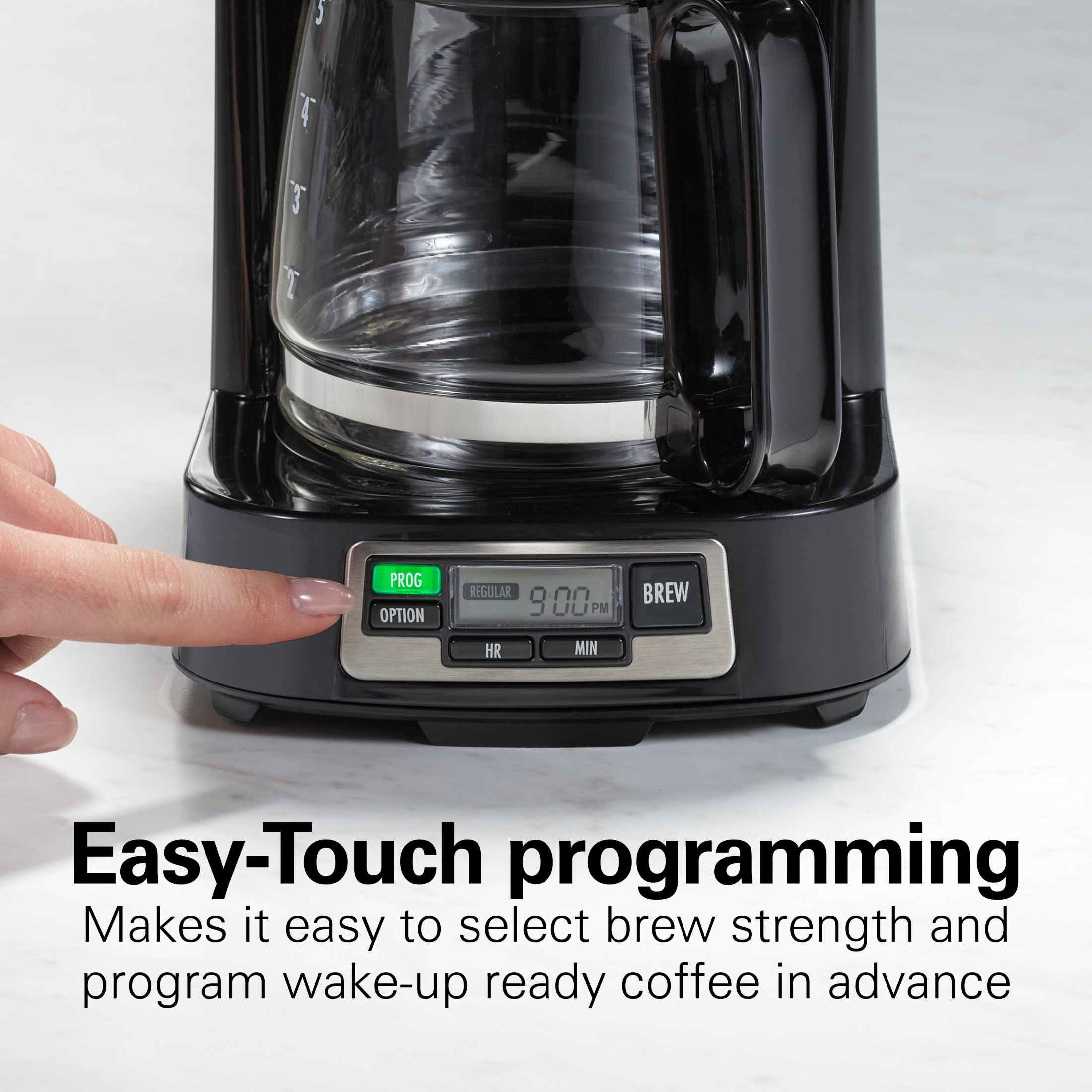 Hamilton Beach Front Fill 5-Cup Programmable Drip Coffee Maker photo 5