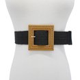 thumbnail image 3 of OUNONA Vintage Wide Waist Belt for Women, Retro Elastic Weave Waistband with Adjustable No-Hole Design, Stylish and Comfortable, 3 of 7