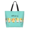 thumbnail image 1 of Fotbe Hello Spring Sunflower Gnomes Bolsa Tote Estética de Lona con Estampado para Mujer - Bolsa Reutilizable de Hombro Casual para Vacaciones, Compras, Trabajo y Gimnasio, 1 of 8