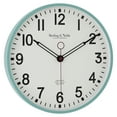 thumbnail image 2 of Mainstays Indoor 11.5" Round Mint Green Arabic Retro Schoolhouse  Analog Wall Clock, 2 of 9