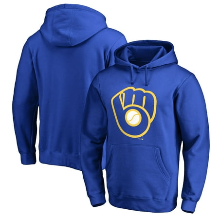 - Milwaukee Brewers Fanatics Branded Cooperstown Collection Huntington Big & Tall Pullover Hoodie - Royal