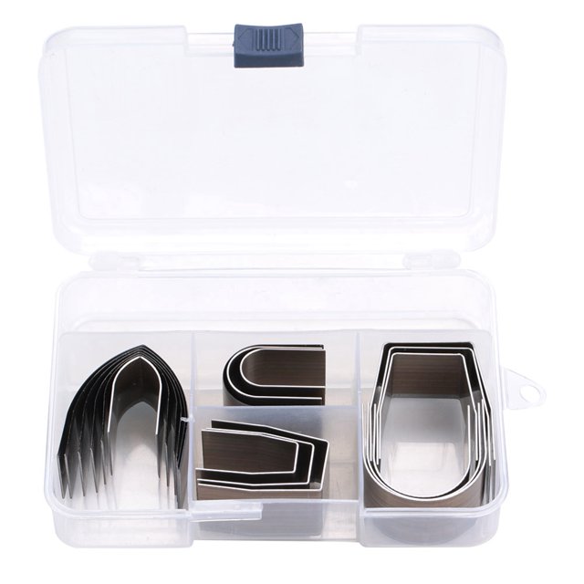 Rdeghly 18pcs Alloy Steel Universal Leather Craft Embossing Punch Set Kit DIY Leather Punching Tools,Leather Craft Punching Tools,Leather Hole Punch