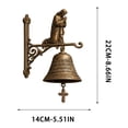 thumbnail image 3 of CaiYueKe Vintage Style Jesus Doorbell Hanging - Rustic Garden Patio Porch Wall Mounted Chime Ornament, Weather Resistant Resin Decoration for Home Exterior Yard and Entryway, 3 of 6