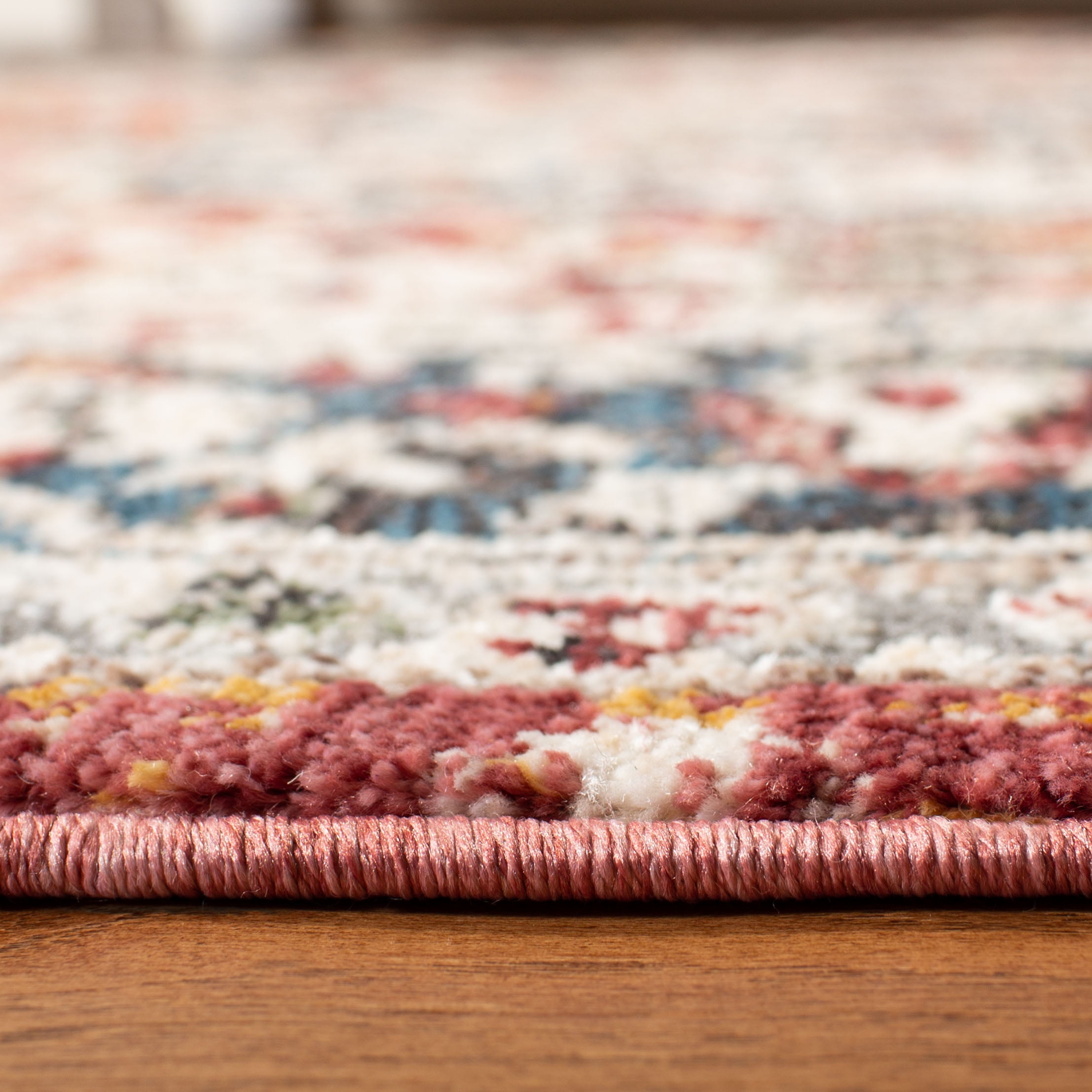Safavieh Carlyle Jone Medallion Runner Rug, Orange/Blue, 2' x 8'