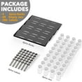 thumbnail image 3 of SpaceAid Spice Drawer Organizer with 40 Spice Jars, 4-Tier, 18.5" W x 17.5" D, Black, 3 of 6