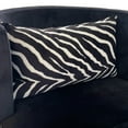 thumbnail image 2 of Raven Palm Black Geometric Luxury Outdoor/Indoor Throw Pillow, 2 of 3