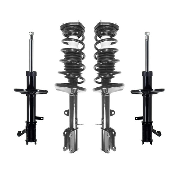 Set 4 Front Strut-Rear Quick Complete Strut-Coil Spring For 1993-2002 Toyota Corolla Sedan