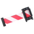 thumbnail image 3 of facefd Stanchion Queue Barrier Crowd Control Retractable Red and White, 3 of 9