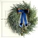 thumbnail image 3 of Decoraciones navideñas de 18 pulgadas con campanas y cintas Coronas artificiales para el hogar Mesas Paredes Ventana Decoración interior y exterior, 3 of 6