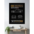 thumbnail image 2 of Blueprint Of The Skyline R34 Poster Wall Art, Modern Wall Decor, 16x24 UNFRAMED, 2 of 3