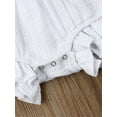 thumbnail image 5 of Newborn Baby Girls Clothing 100% Cotton Back Bownot Romper Bodysuit Jumpsuit Clothes 0-24M, 5 of 5
