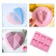 thumbnail image 5 of Molde de silicona con forma de corazón en forma de diamante 3D para chocolate, 6 cavidades, fácil de desmoldar, bandeja con forma de corazón para hacer mousse rompible, 5 of 5