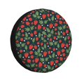 thumbnail image 1 of Fotbe Strawberry Funda de Llanta de Repuesto con Estampado, Engrosada, Ajuste Universal para Jeep, Remolque, RV, SUV, Camión-15 inch, 1 of 6