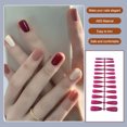 thumbnail image 3 of Qarigey Uñas postizas largas cortas de mano Multicolor uñas postizas manicura a la moda a juego pequeñas puntas de manos de cubierta Juegos de manicura Violeta, 3 of 5
