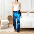 thumbnail image 4 of Fotbe Wolf Pantalones de Pijama para Mujer, Pantalones de Dormir, Pantalones Pj con Cordón y Bolsillos-X-Large, 4 of 6