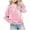 Pink, variant on ibuvkizy Girls Sweatshirt,Graphic Sweatshirts for Teen Girls Crewneck Oversized Sweatshirt Kids Fashion Long Sleeve Pullover Tops 1-12 Years