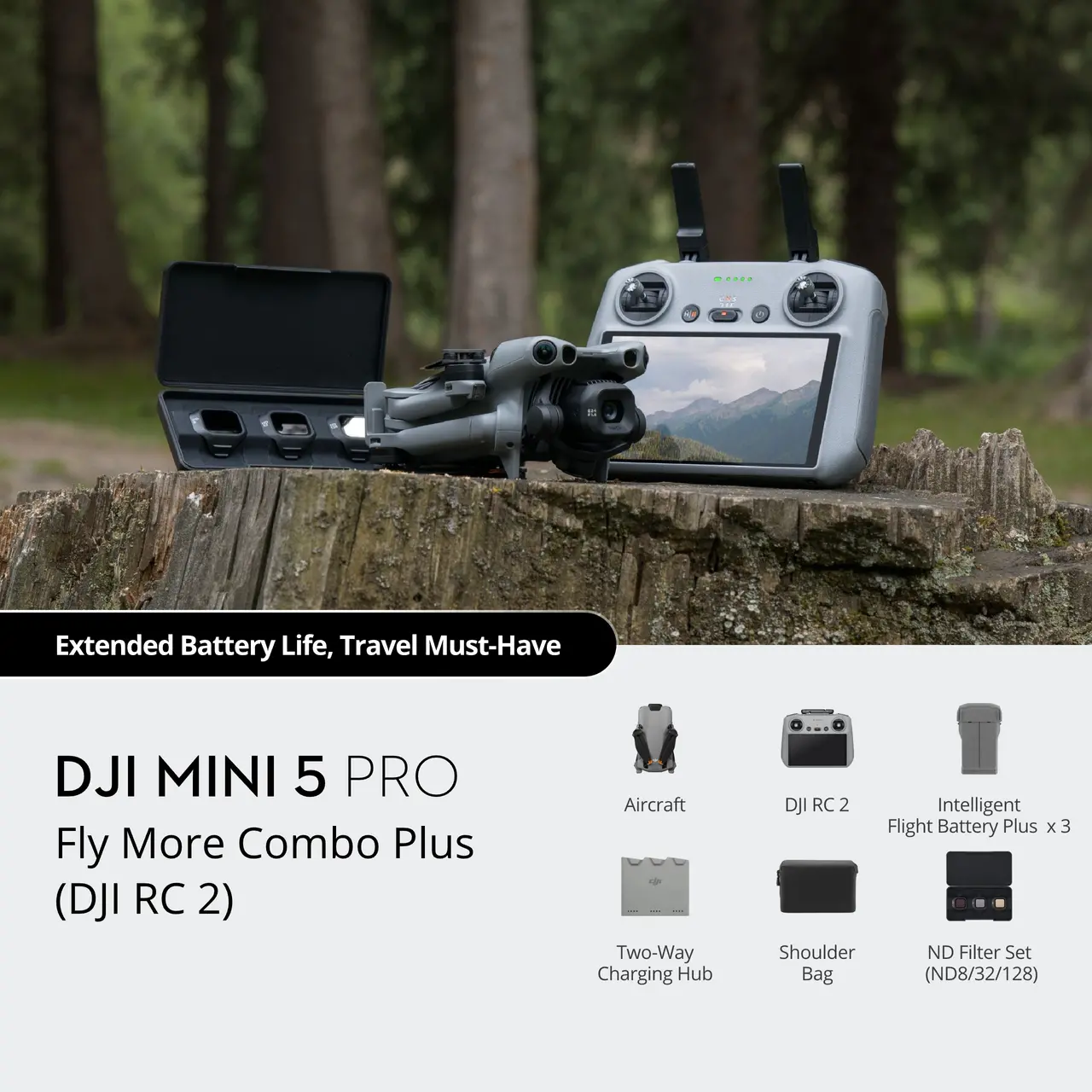 DJI Mini 5 Pro Fly More Combo Plus (RC2) - Intelligent Flight Battery Plus