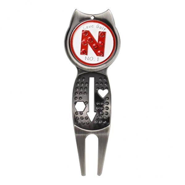 2x Golf Repair Tool Groove Ayudas magnéticas desmontables para práctica shamjiam Punta de reparación de chuletas de golf