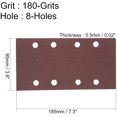 thumbnail image 2 of Sanding Sheet Sander Sandpaper Hook and Loop Pads 8 Hole 15pcs(180 Grits), 2 of 3