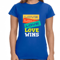 thumbnail image 2 of Love Wins Lesbian Gay Bisexual Transgender LGBT Ally Womens T Shirts, 2 of 8
