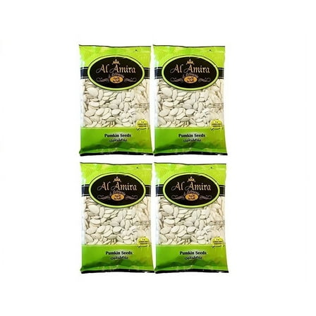 Al Amira Roasted & Salted Pumpkin Seeds, 4-Pack 10.58 oz. (300g) Bags