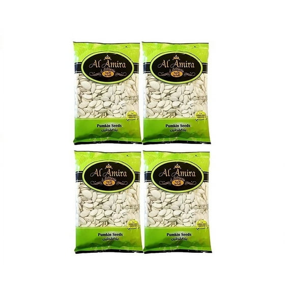 Al Amira Roasted & Salted Pumpkin Seeds, 4-Pack 10.58 oz. (300g) Bags