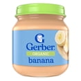 thumbnail image 3 of (4 pack) Gerber Organic Stage 1 Baby Food, Banana Puree, 4 oz Jar, 3 of 16