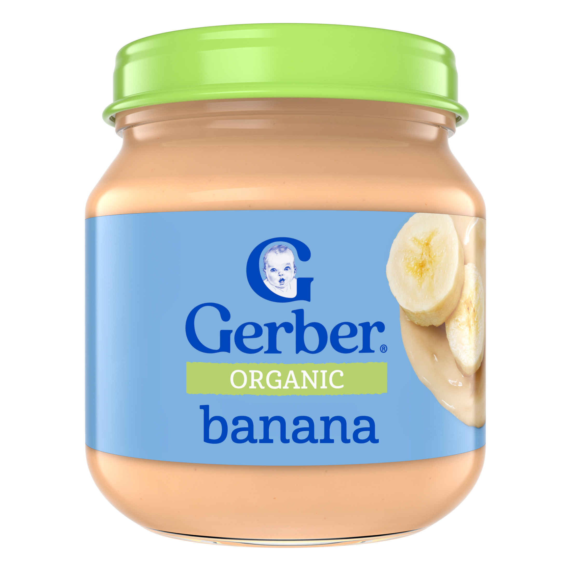 Gerber Organic Stage 1 Baby Food, Banana Puree, 4 oz Jar