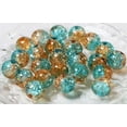 thumbnail image 6 of Duslogis 100Pcs 10mm Crackle Glass Beads for Jewelry Making - Round Spacer Crystal Beads Bulk, DIY Craft Supplies for Necklace Bracelet Earrings (Brown Blue), 6 of 6