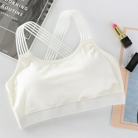 

Hunpta Bralettes For Women Silk Forged Sexy Bra Without Steel Ring Bra Beauty Back Tube Top