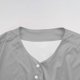 thumbnail image 3 of Mens Botón Camisa Color Sólido Cuello en V Manga Corta Sobredimensionado Transpirable Cardigan Superior, Largo Cardigan Hombres Desgaste Deportivo Casual, 3 of 7