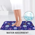 thumbnail image 6 of Bathroom Rugs Sets 3 Piece - Cartoon Jellyfish Scallop Absorbent Non Slip Bath Mats, U-Shape Toilet Lid Cover, Contour Mat, Soft Washable Shower Mats Bath Rug Mat for Bathroom Tub Toilet, 6 of 7