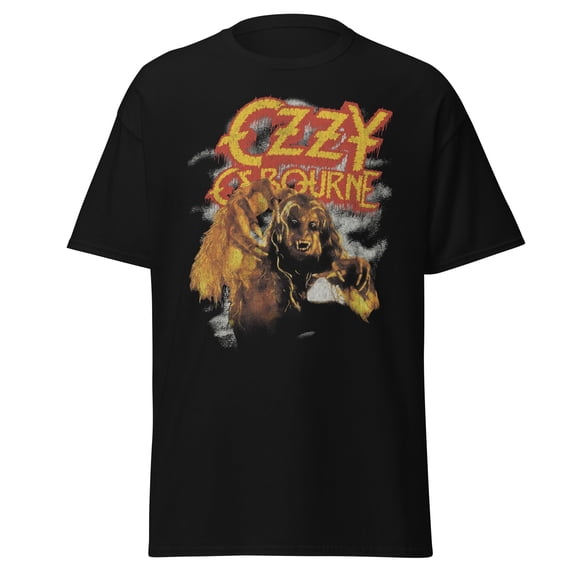 Ozzy Osbourne - Vintage Werewolf Jumbo Print Unisex T-Shirt - Black - Small