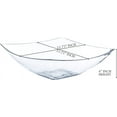 thumbnail image 6 of PLASTICPRO 128 Oz Disposable Serving Bowls Clear Plastic Square Snack Bowls, 4-Pack, 6 of 8