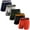 Red Black Grey Pack of 5, variant on Natural Feelings Mens Underwear Boxer Briefs Cotton Underwear For Men Pack, 5 Pack