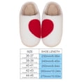 thumbnail image 2 of Zapatillas de muy buen gusto con forma de corazón zapatos suaves para el suelo del dormitorio antideslizantes para parejas regalos, 2 of 8