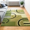 thumbnail image 6 of Well Woven Ruby Galaxy Waves Modern Geometric Green 7'10" x 9'10" Area Rug, 6 of 6