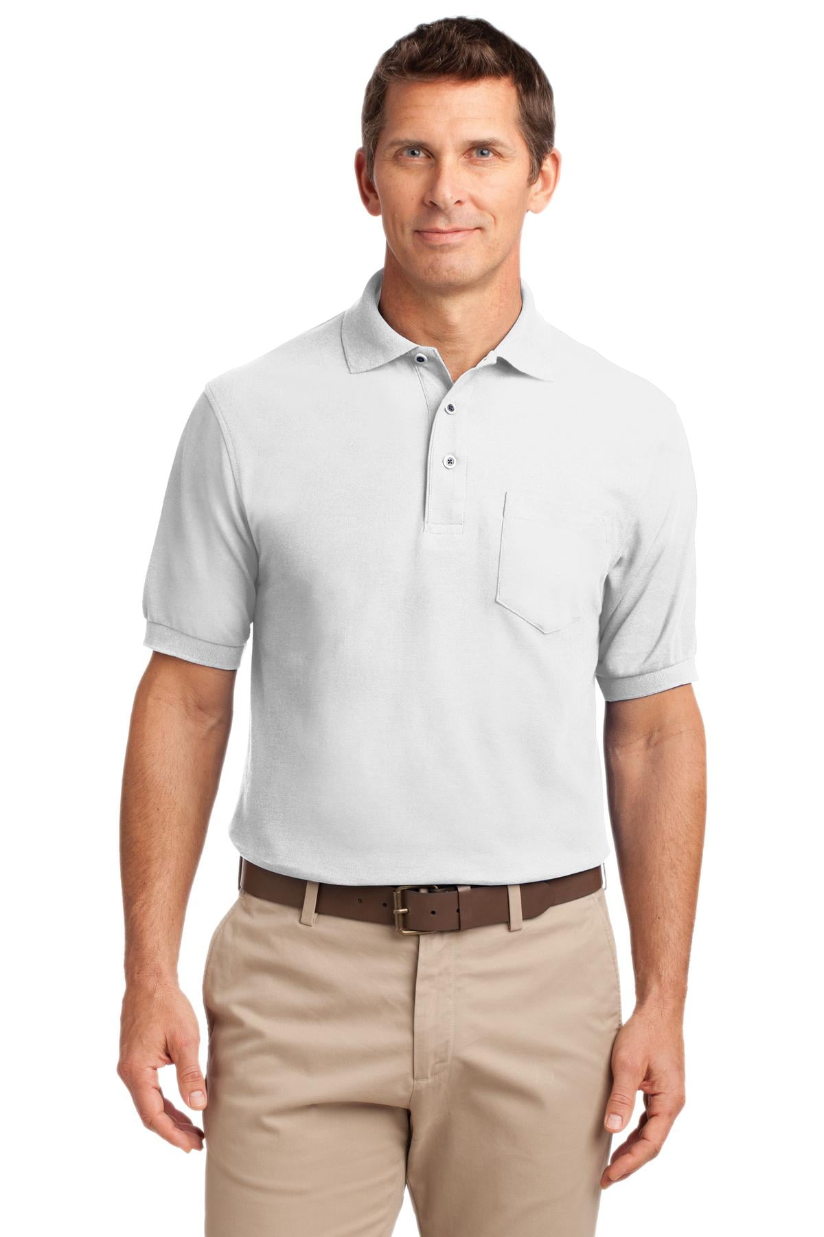 K500P Port Authority Silk Touch Polo with Pocket