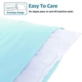 thumbnail image 2 of Ntbay Microfiber Pillowcase set - 2 Pack - Envelope Closure Pillow Cases - Queen - Aqua Blue, 2 of 5